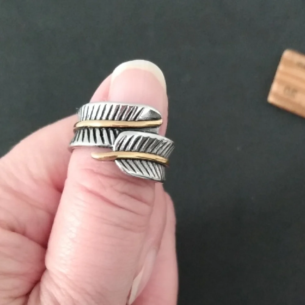 Silver Leaf Design Ring
